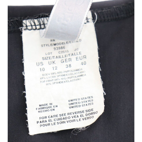 Magicsuit by Mirclesuit Black Estilo One Piece Swimsuit with Built in Bra Sz 10 - Picture 6 of 8